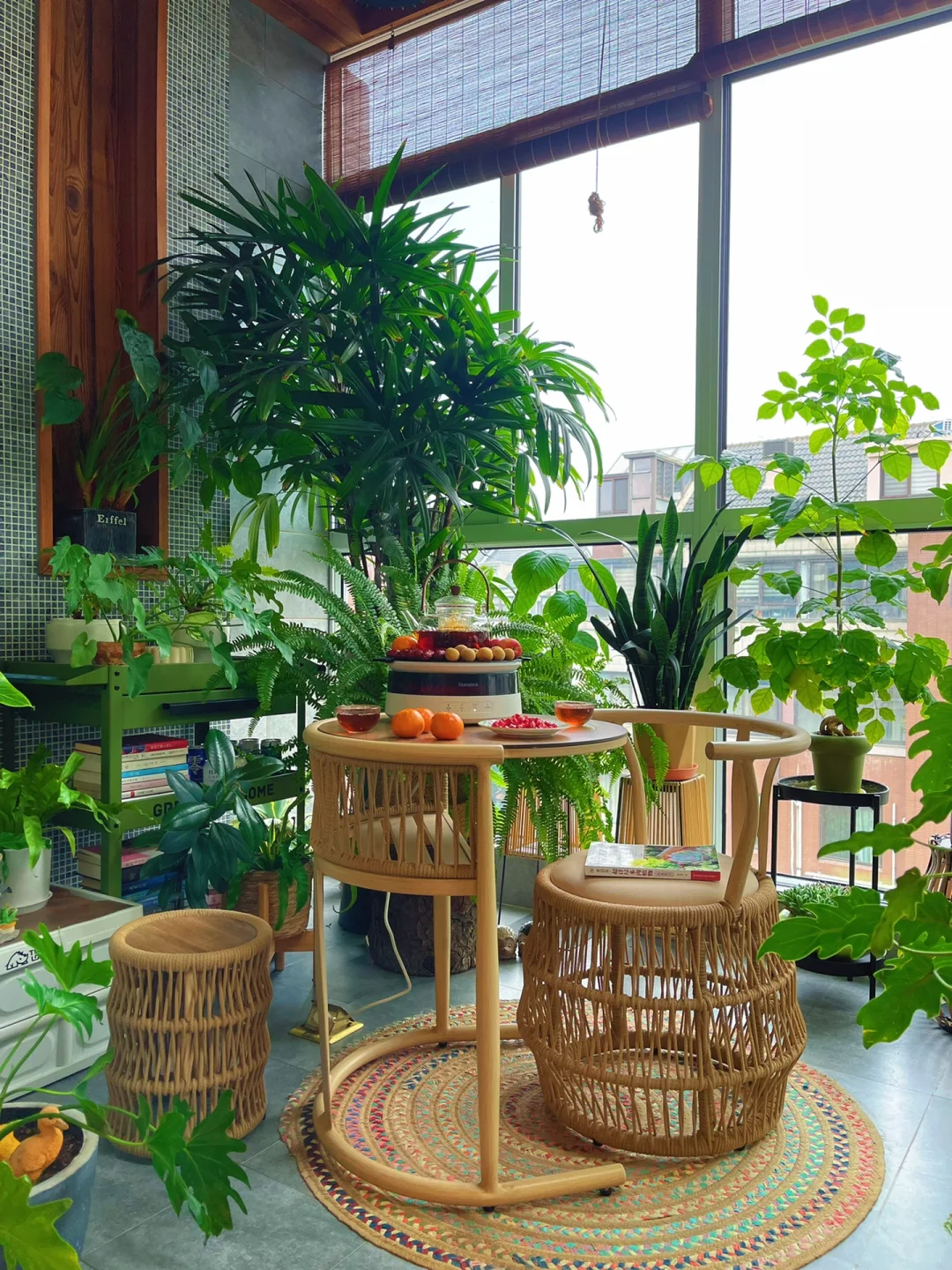 9m²阳台小森林｜居家围炉煮茶慢生活