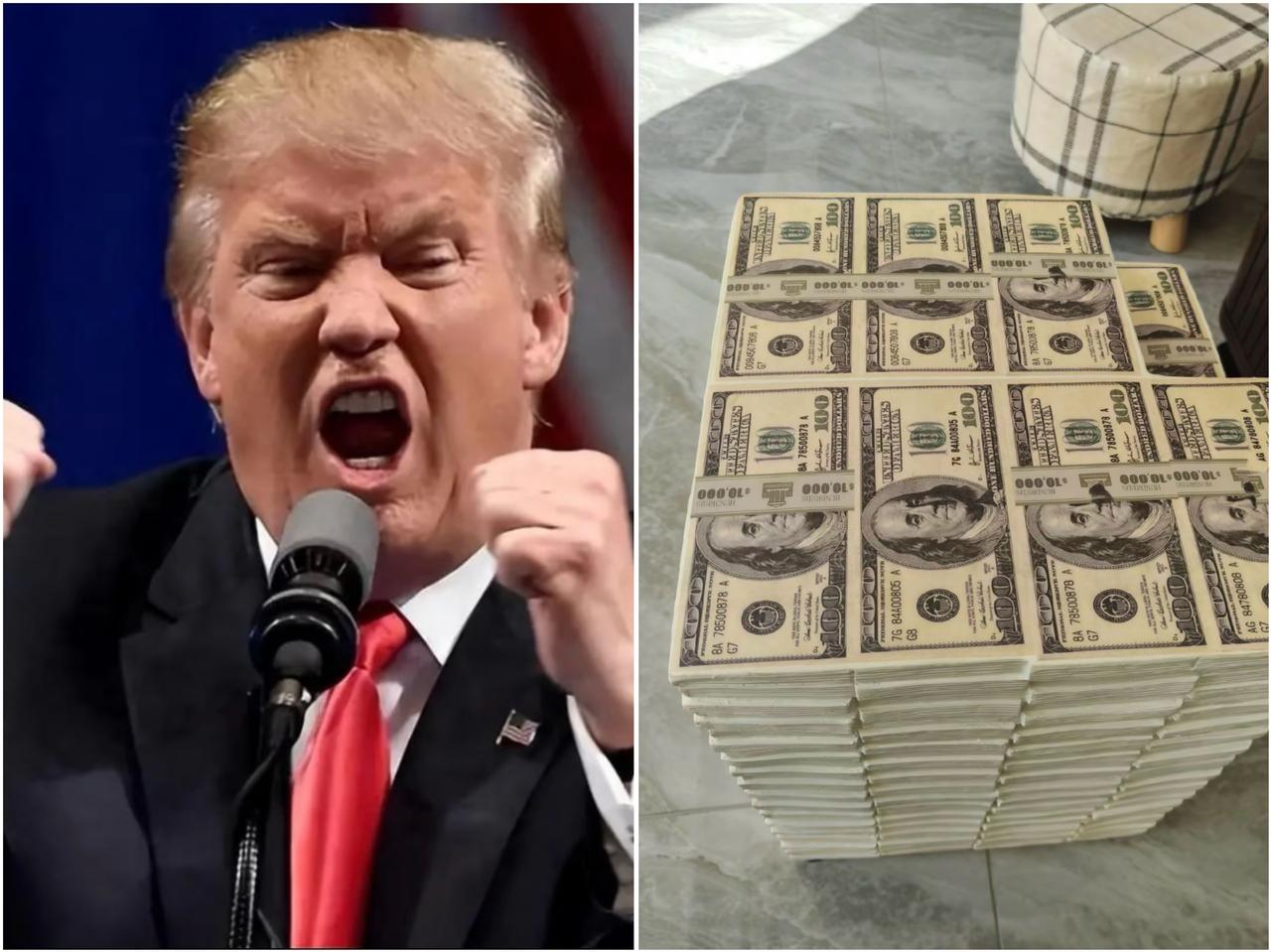 刚刚查了一下，

不查不知道，一查才发现，

特朗普50亿美金身家，比奥巴马、拜