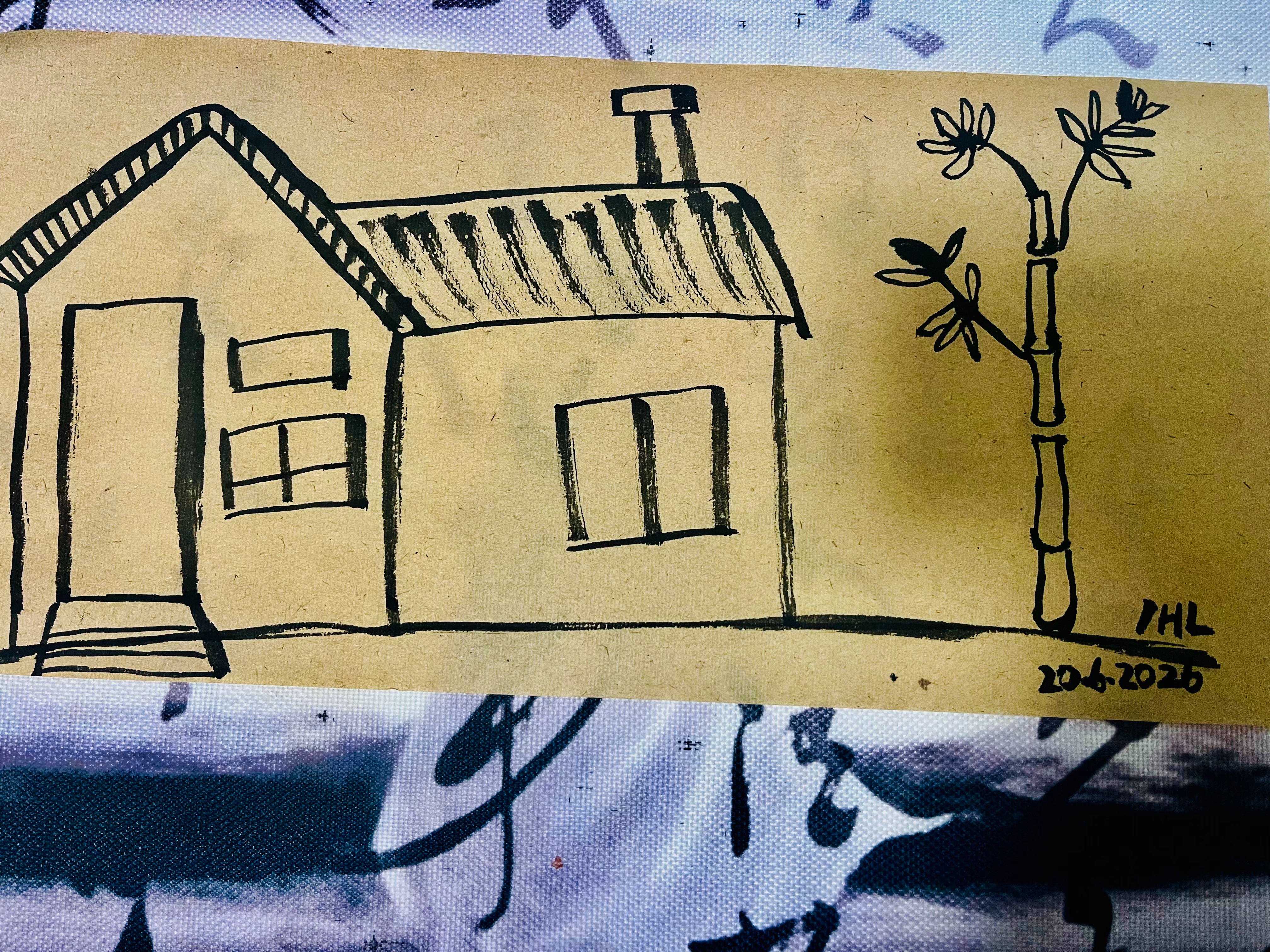 今天第三次下楼出门，消化晚餐的一大盘清炒佛手尖。录了今天的视频，拍了今天的照，作