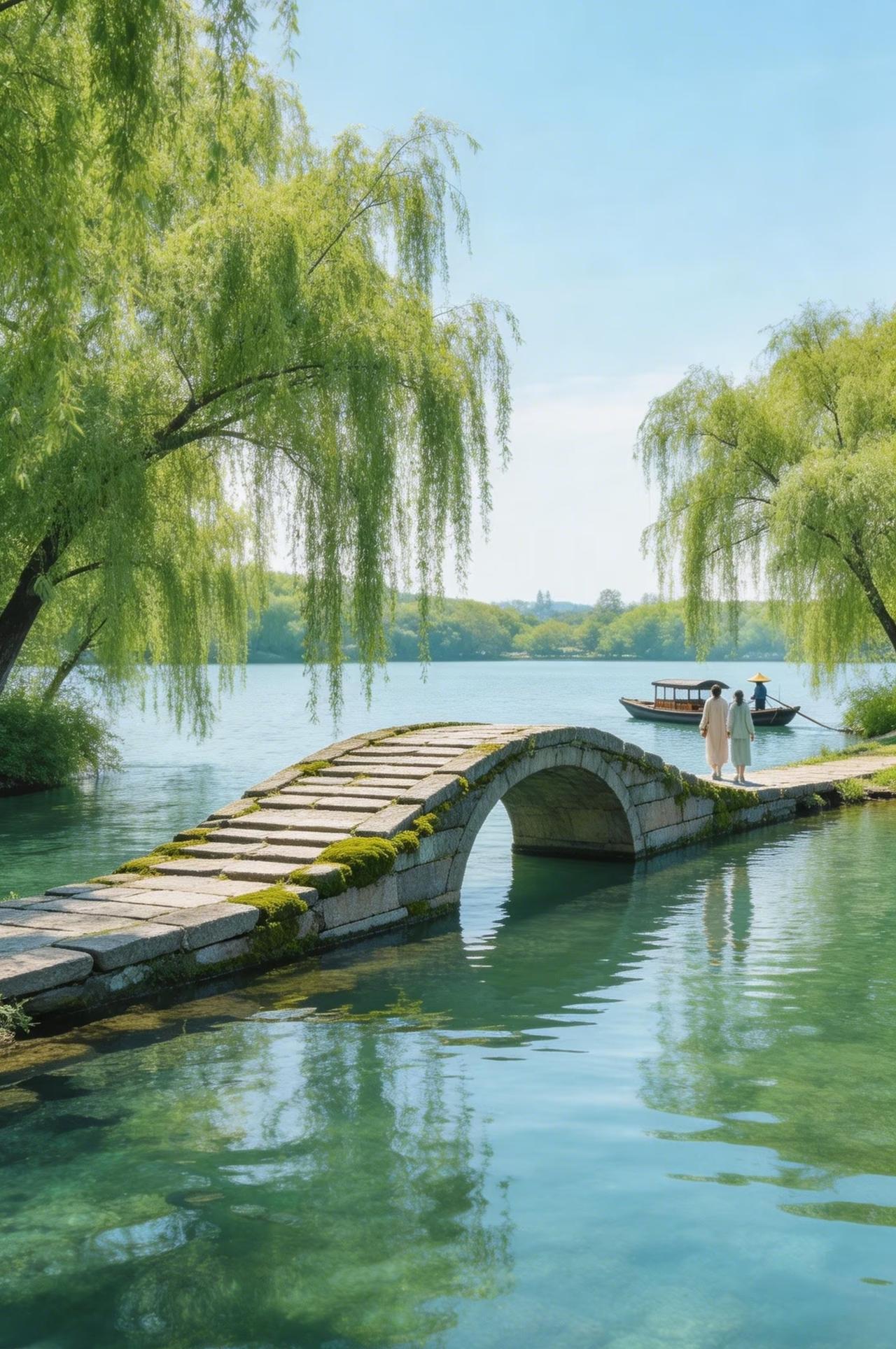 暖阳吻花影，闲步拾春芳，岁岁皆有好风光