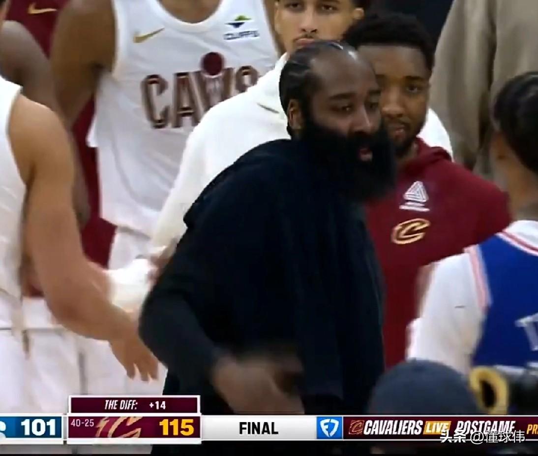 祝贺登哥！米切尔谈哈登：

“祝贺哈登。”

“达成得分里程碑。”

“了不起的