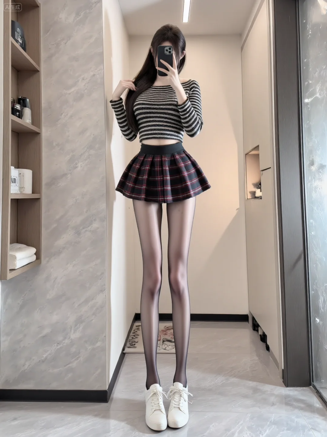 小个子女生开学就这么穿！巨显腿长