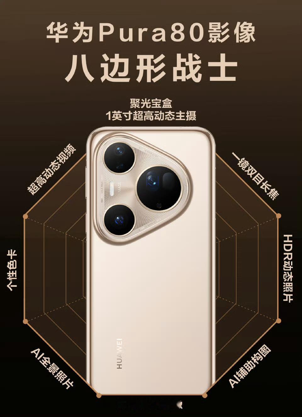 华为Pura 80系列这波真开启影像新篇章了，一英寸RYYB超大底传感器、最重要