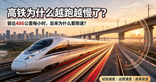 曾跑出486公里每小时！高铁为何要主动降速，看完恍然大悟
