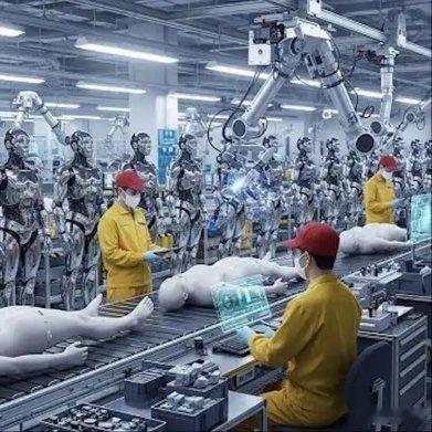 《直击机器人工厂！超逼真 AI 机器人从零件到成品，诞生过程全揭秘》播放量：6.