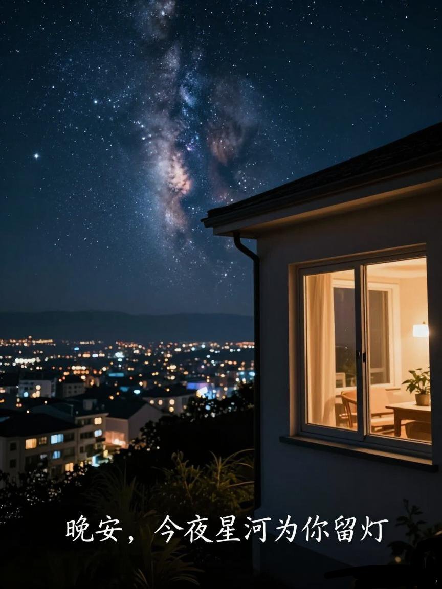 七夕晚安，今夜星河为你留灯夜幕低垂，万家灯火渐次温柔。此刻，请放下白日的兵荒马乱