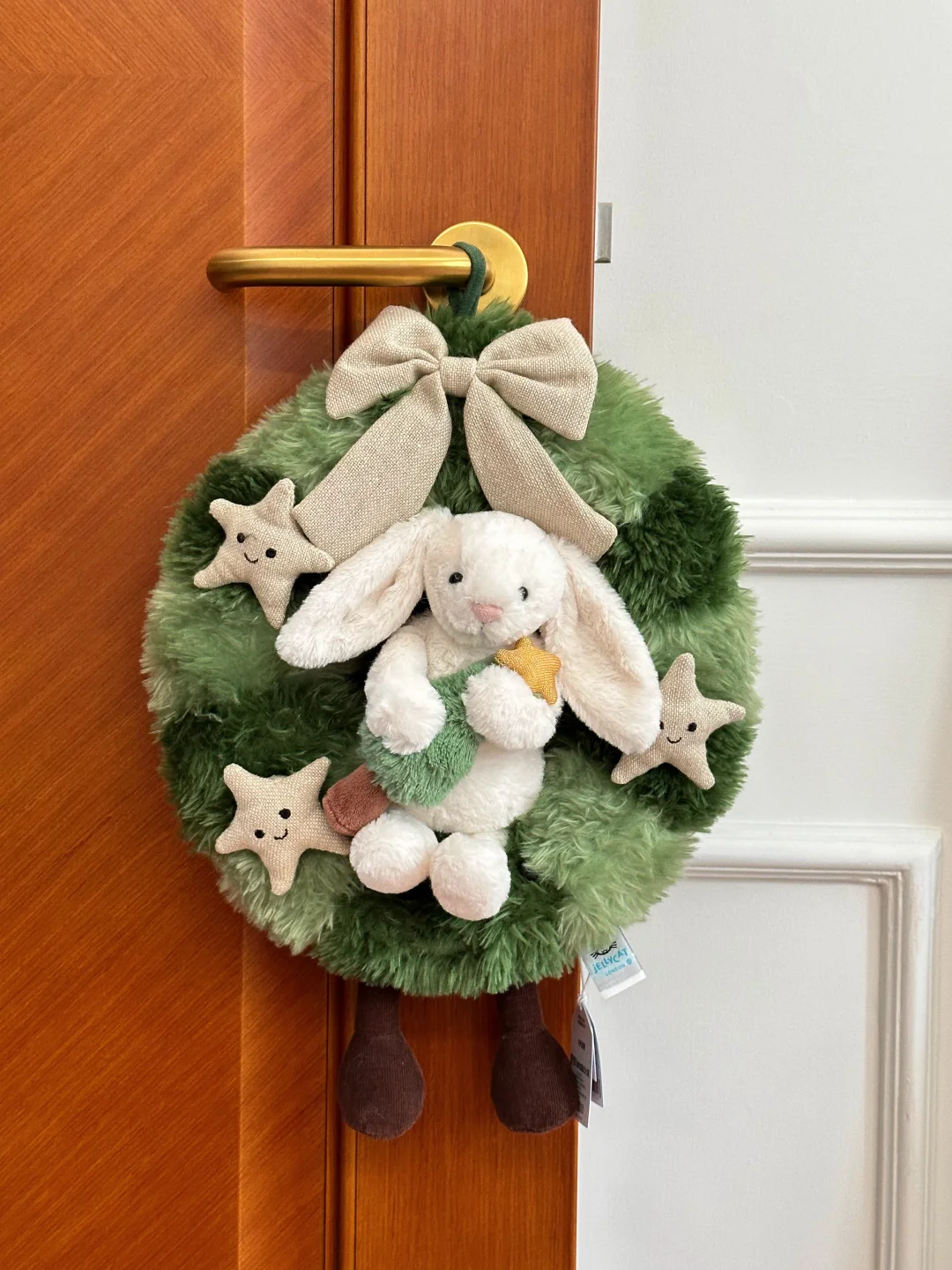 被Jellycat圣诞兔兔花环可爱到了~🎄🐰