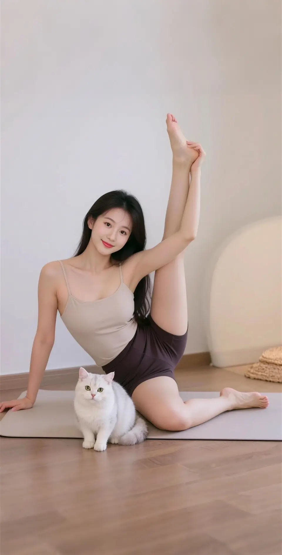 AI扩图 AI瑜伽生活照