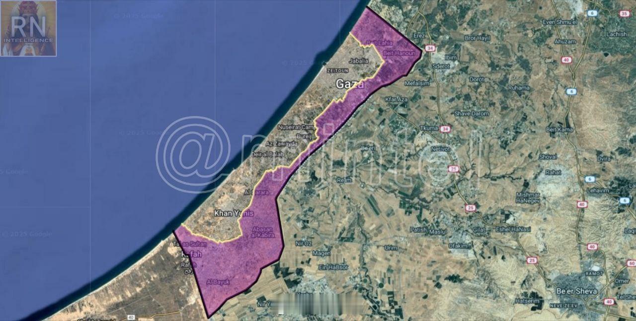 突发消息：“以色列将寻求美国的支持来修改加沙地带的边界，以吞并该地带的超过 50