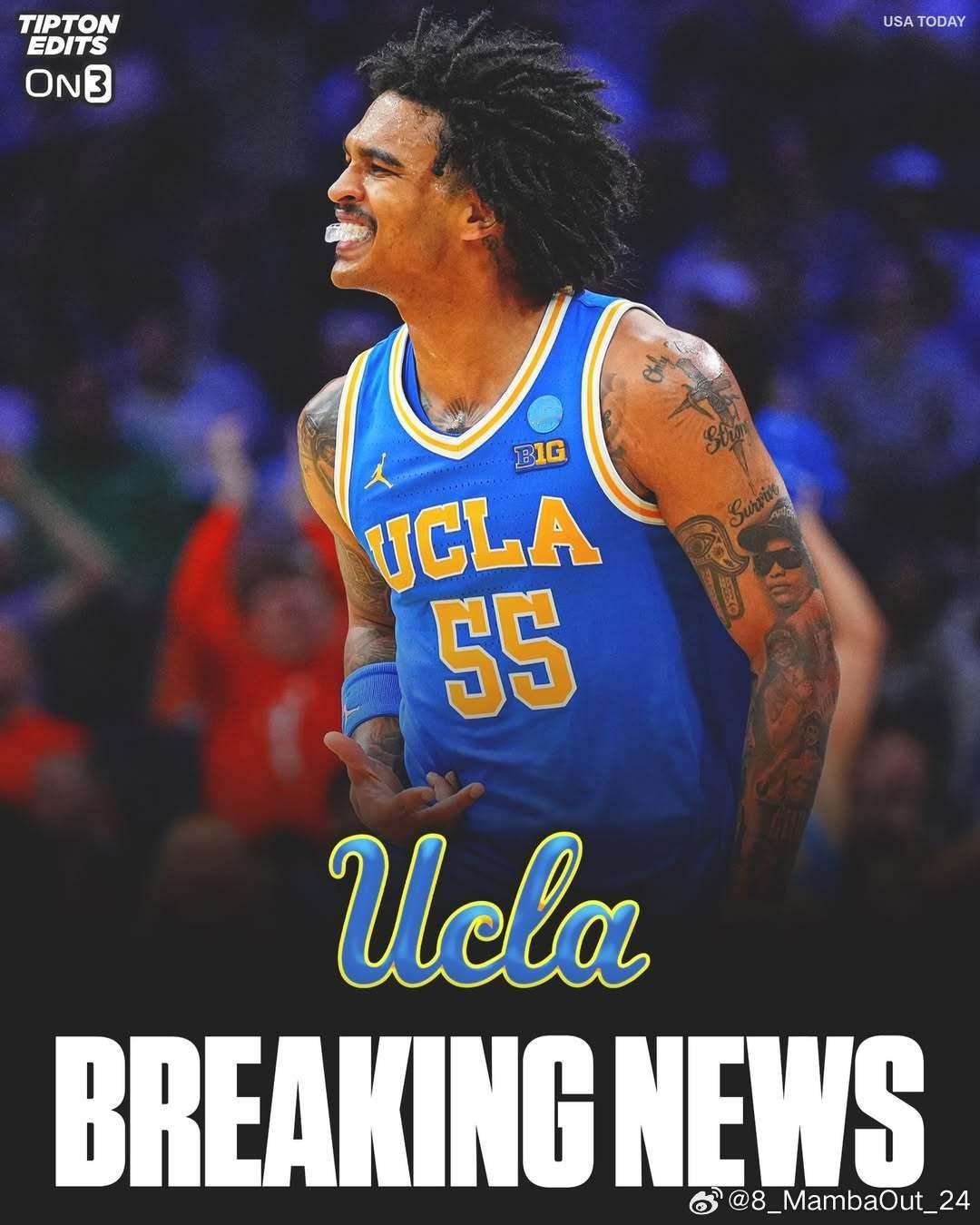 加州大学洛杉矶分校后卫斯凯·克拉克(Sky Clark)进入转学窗口这位身高6尺