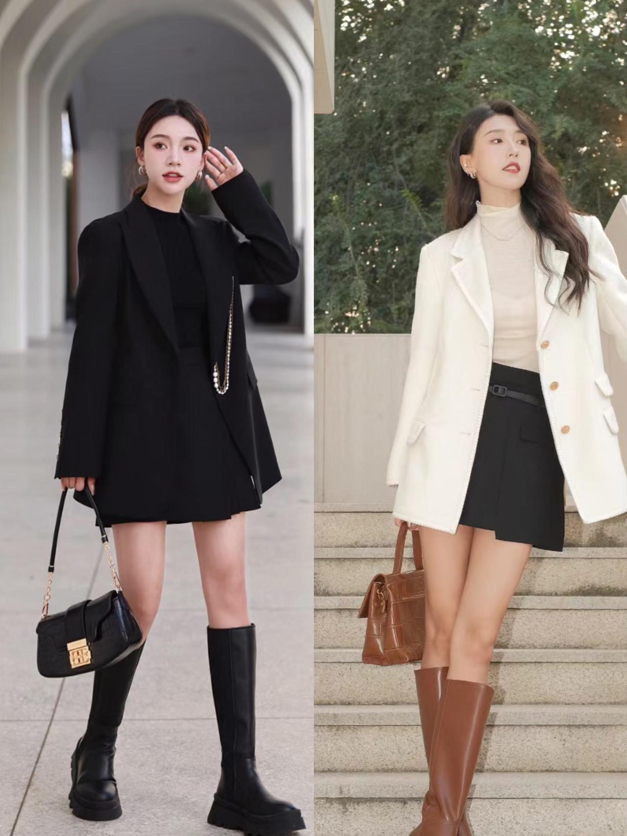 深秋爱上“西装短裤”，搭配这“4双鞋子”又酷又美，女生穿很飒
在深秋季节，西装短