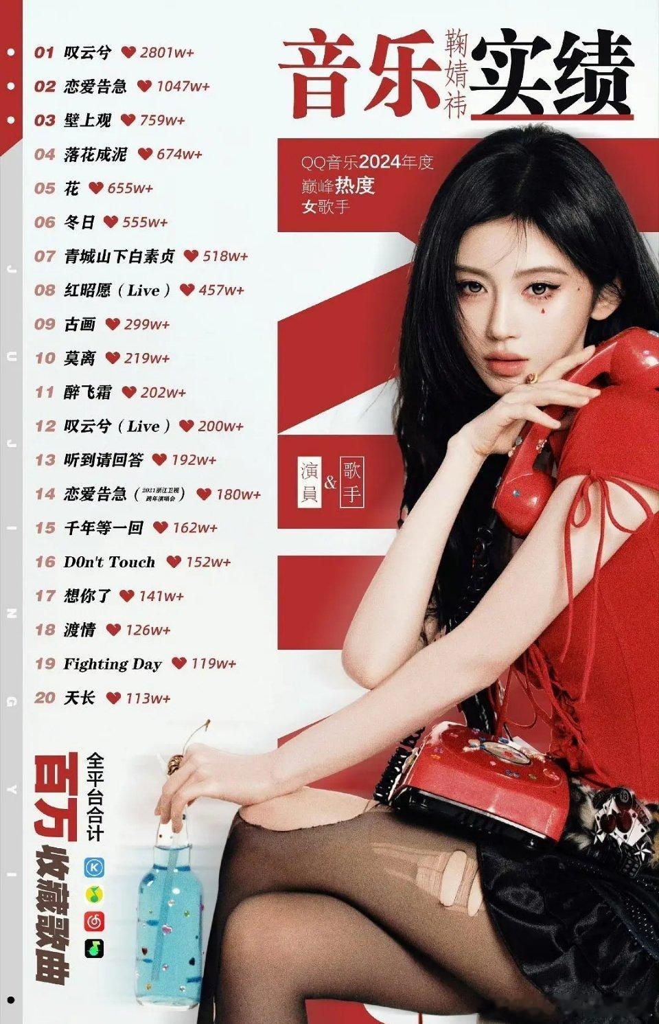 鞠婧祎进入歌手圈子也得是顶尖的 