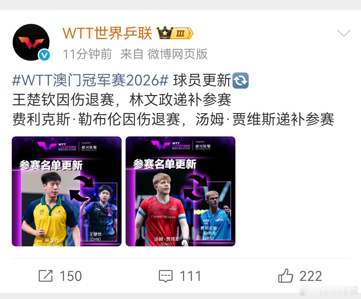 32已经不敢出来比赛了？[doge][doge][doge][doge]期待其他