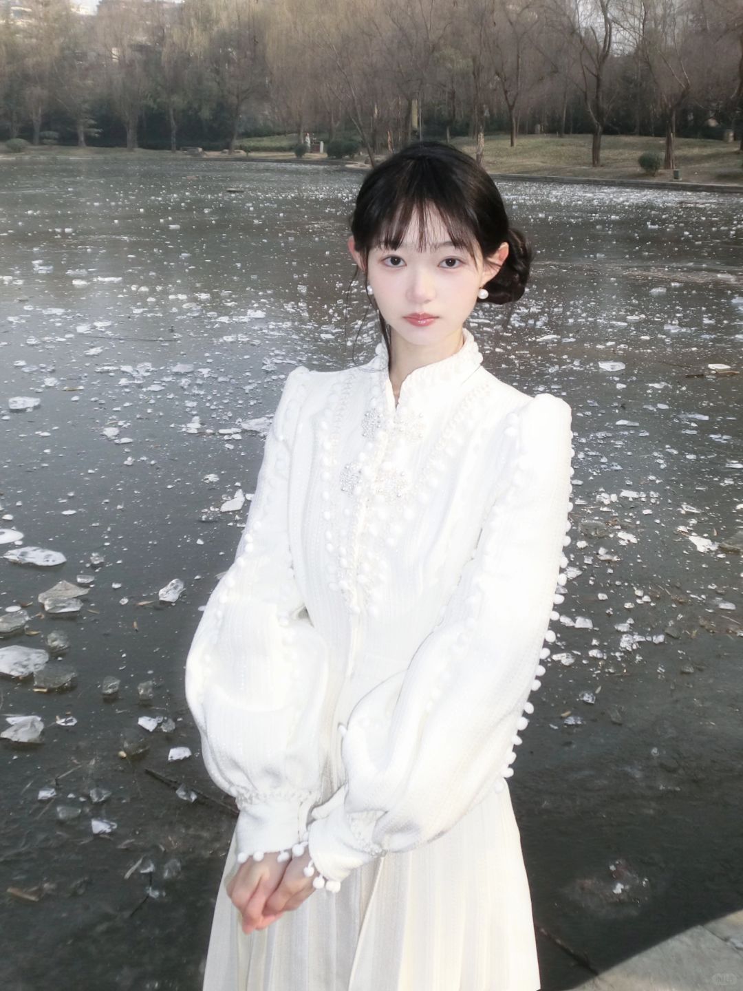 结冰的湖面❄️