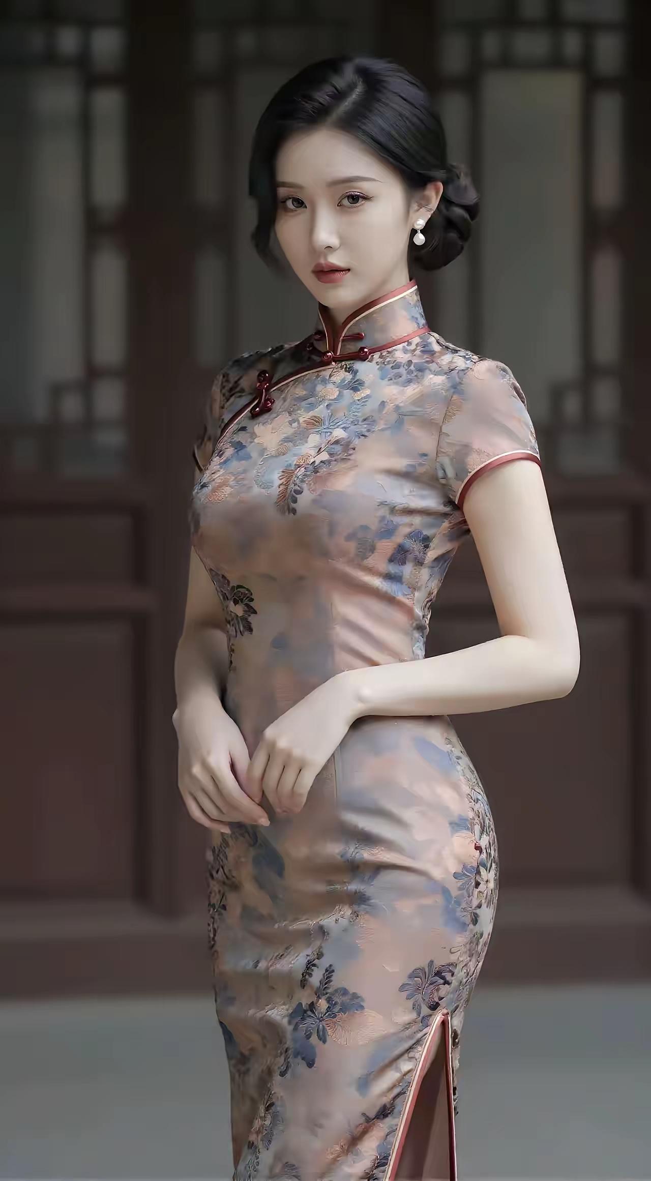 花间美人影，风韵入画来。