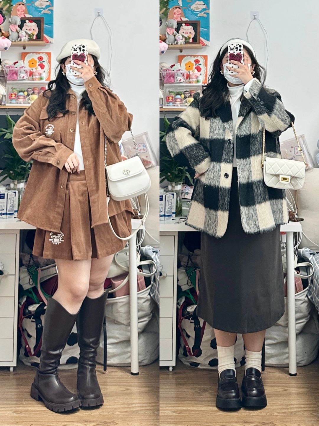 大码穿搭 | 秋冬复古氛围感🧶第一件大衣！