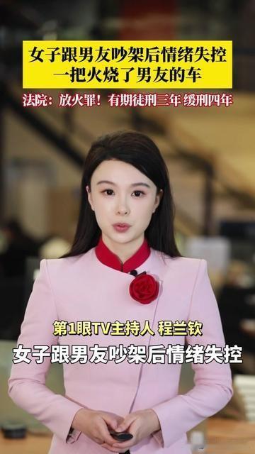 情侣吵架烧男友车，居然被判了放火罪？

女生跟男友闹矛盾，气头上把他停在小区