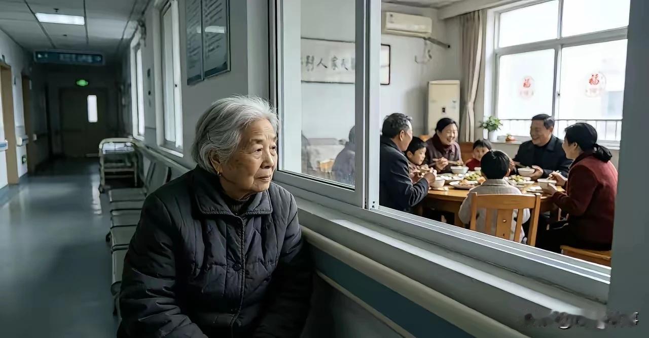 这是一个儿子把母亲忘在养老院里15年。15年后才突然想起来去接母亲。  老太太想