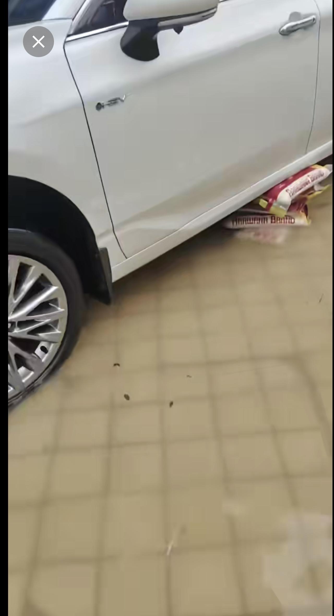 这个车主也是个狠人，大米都用上了[捂脸][捂脸]