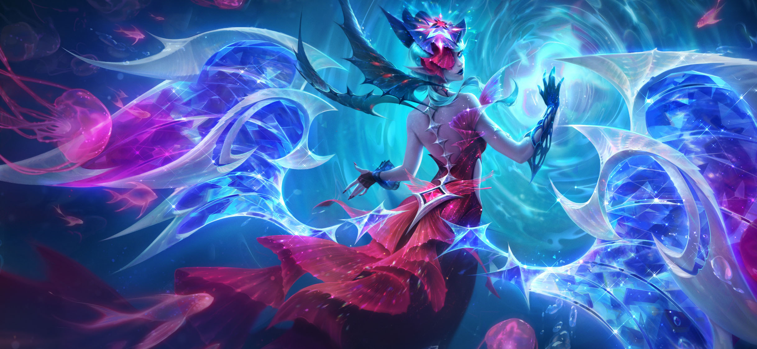 LOL手游新皮肤 深海奇域皮肤原画英雄联盟 ​​​