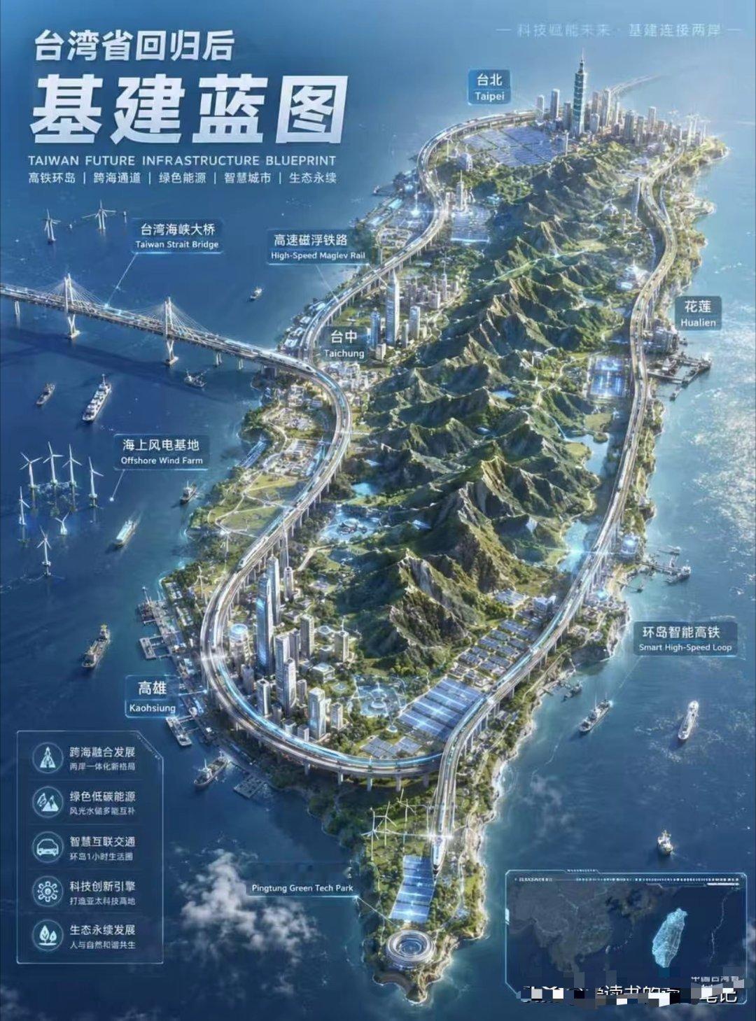 台湾未来基建蓝图，科技感十足啊！