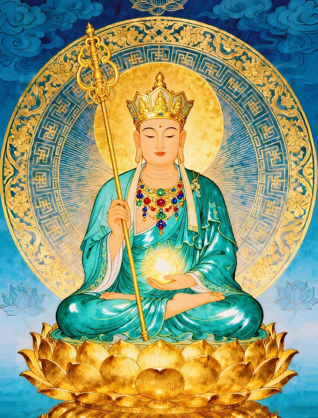 晨起礼佛礼赞地藏王菩萨，清除业力，没有阻碍！ ！！！ 