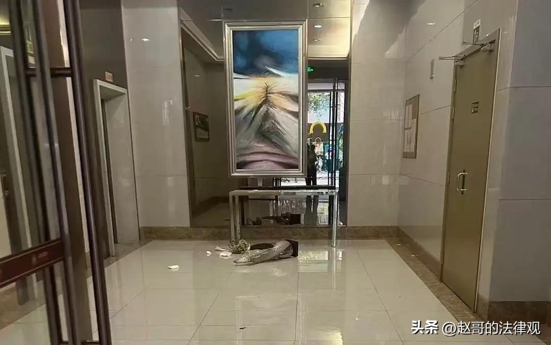 广东中山，女子5岁的大儿子，在小区室外滑梯上玩耍，爷爷站在一旁看着，3岁的小儿子