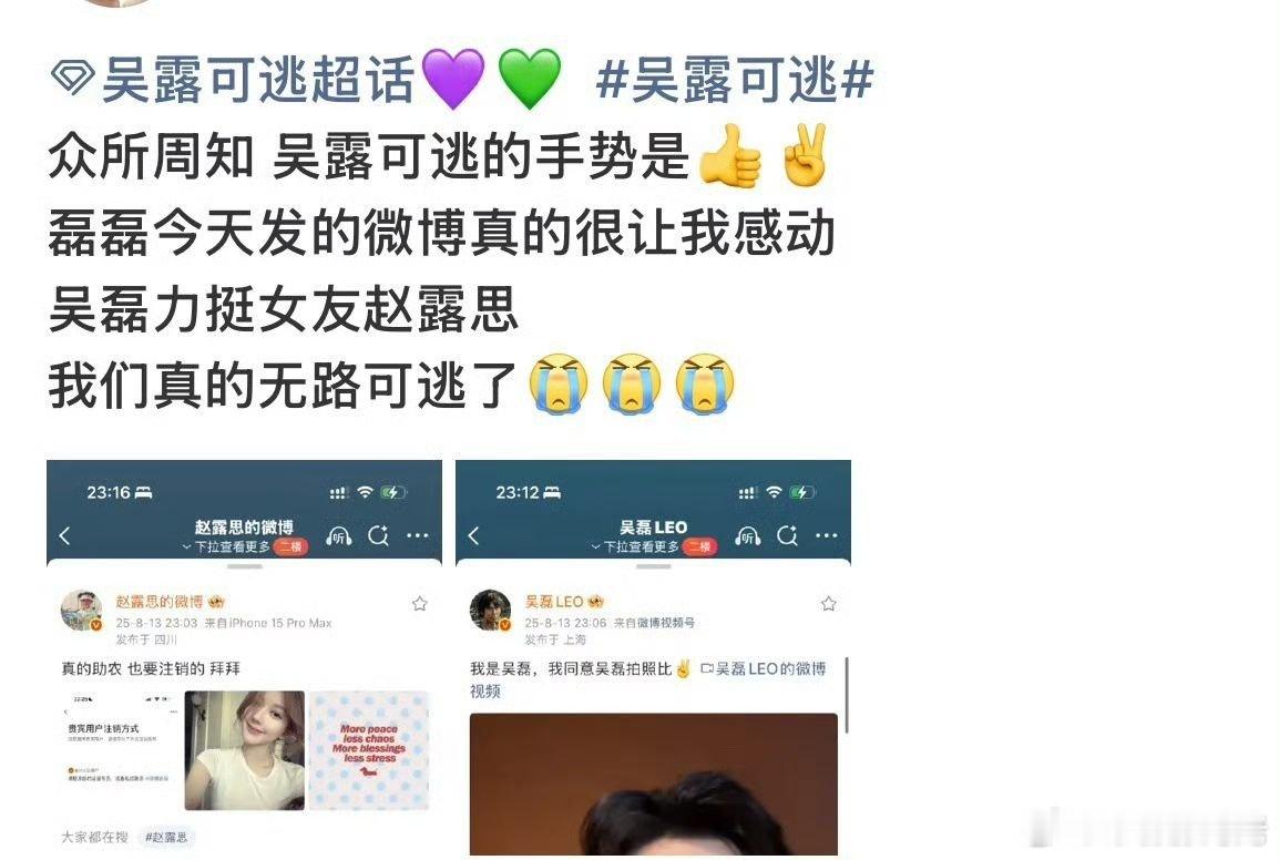 吴露可逃  上一个震惊眼球的还是张翰吃牛肉面，真是一代人有一代的疯子要应付[摊手