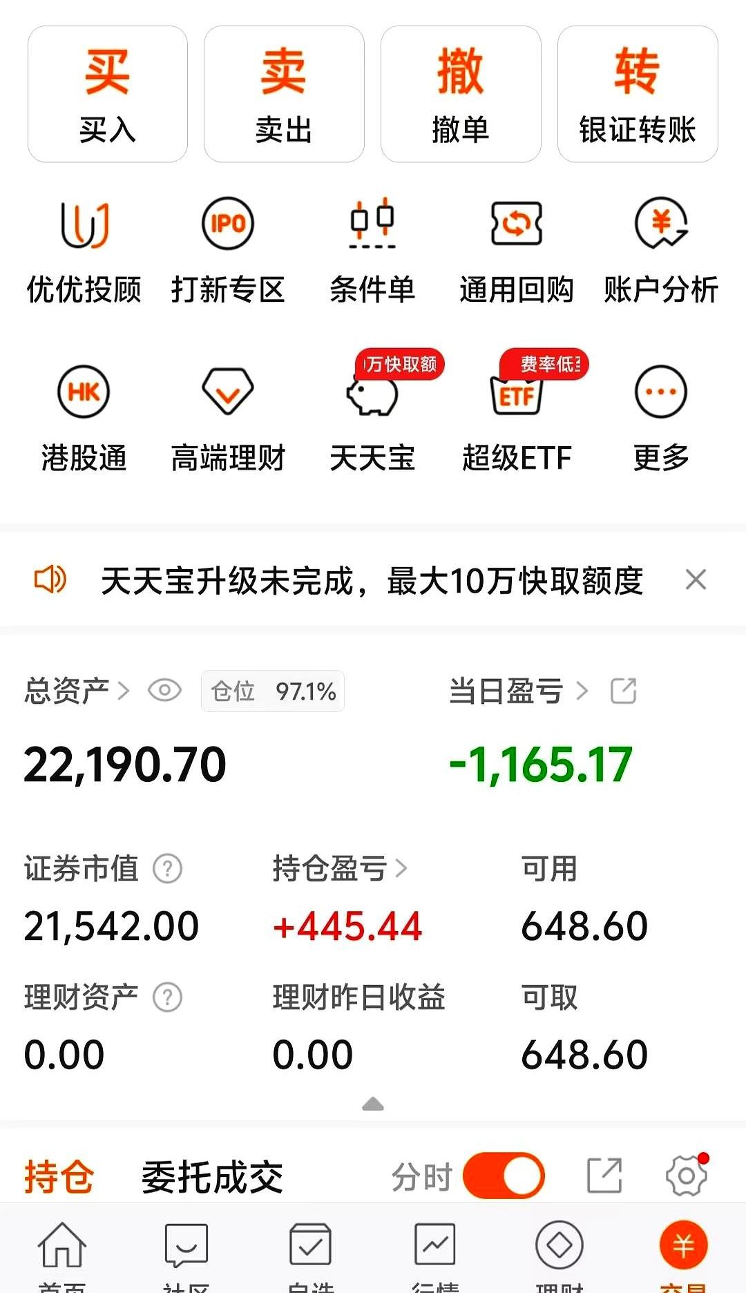 揣着3万1的本金想在A股10年赚到1000万，结果才坚持59天，账户就暴跌到2万