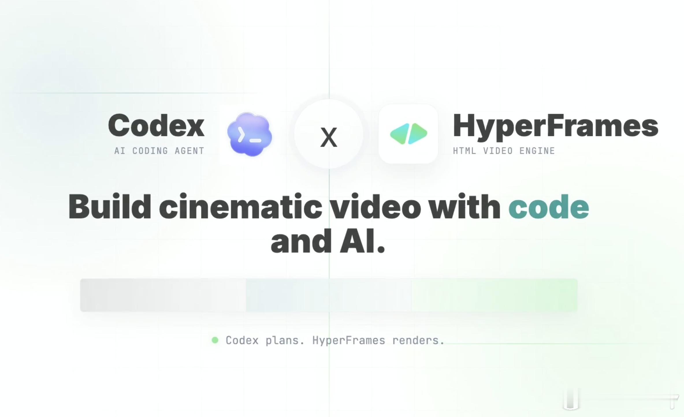 🚀Codex + HyperFrames｜一句话生成专业视频🔥AI内容创作革
