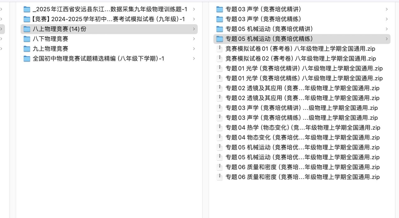 初中物理没必要学竞赛
学完初中课内直接学高中物理就可以了
高中就是对初中的降维