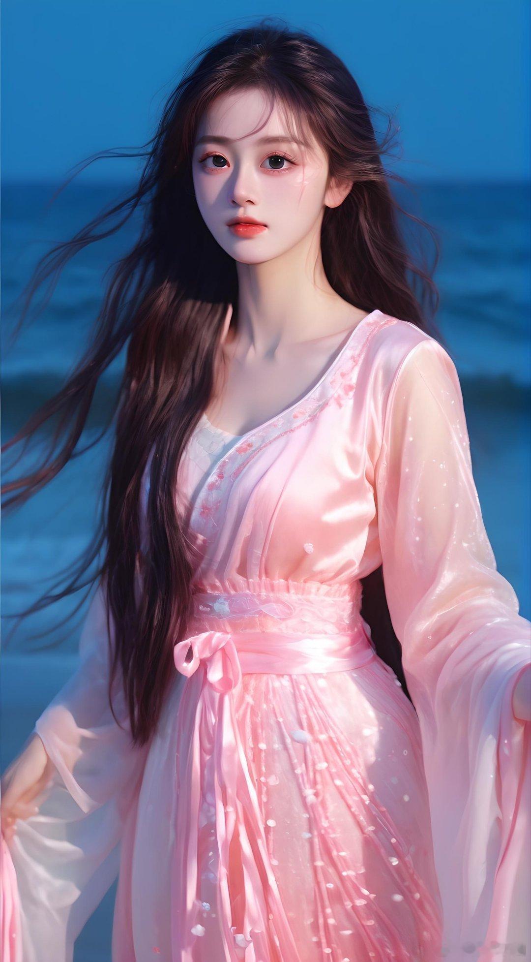 海边的晚风令人留念，可你的身影呢#甜甜的你##小仙女# ​​​