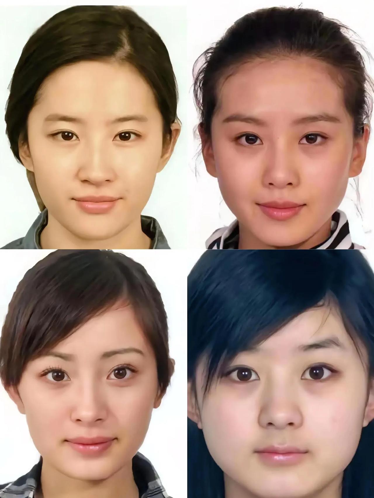 素颜照排名，化了妆像变了一个人，不化妆才能看出来谁最美。
第一名赵丽颖
第二名杨