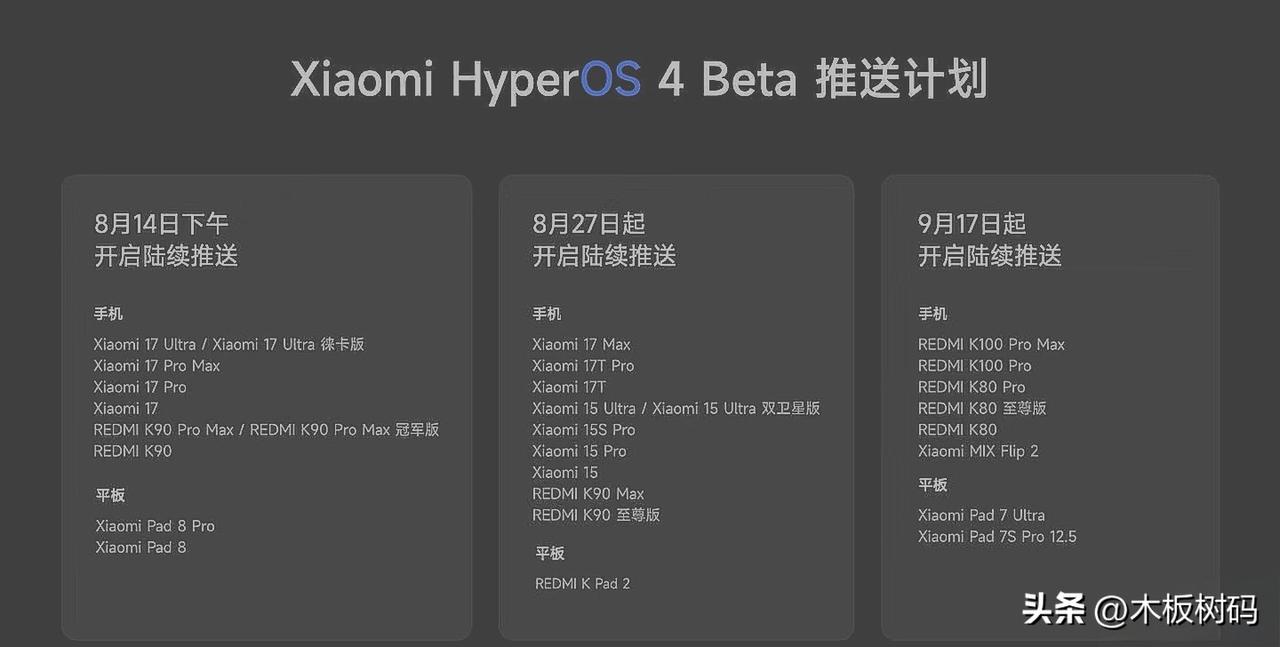 小米澎湃OS4突然就来了！就在今天下午开始，澎湃OS4（HyperOS4）正式启
