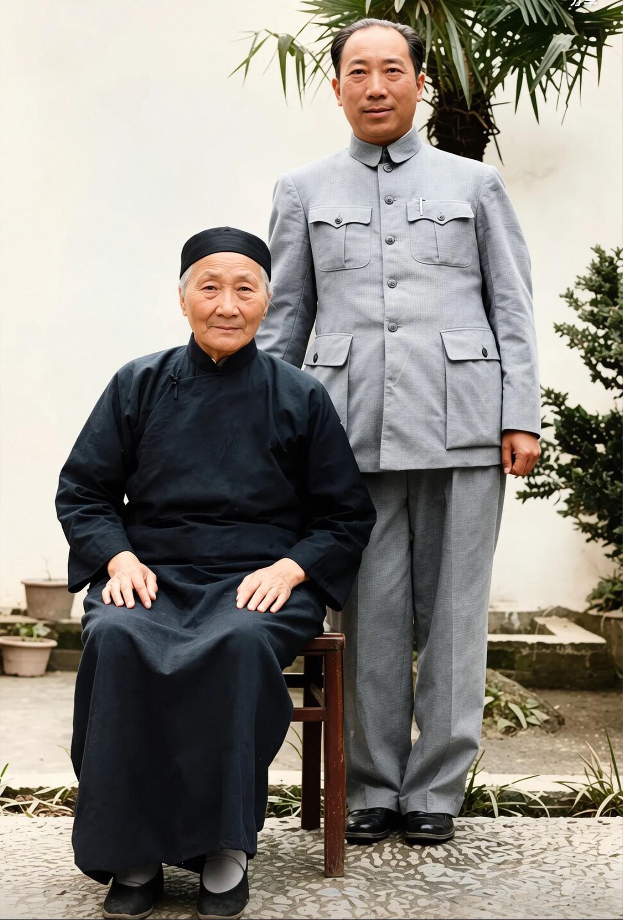 这就是军统头子戴笠的母亲蓝月喜，是大家闺秀，对戴笠管教极严