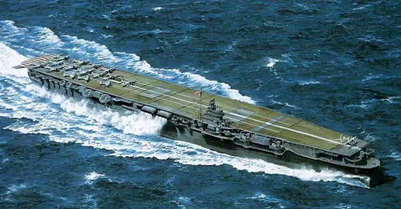 日本“信浓”号航空母舰,它是第二次世界大战期间日本帝国海军建造的一艘航空母舰。服