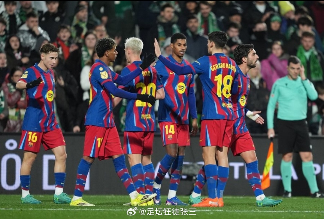 巴萨2-0桑坦德晋级八强，11连胜并列队史第二，18连胜纪录高悬今晨国王杯赛场，