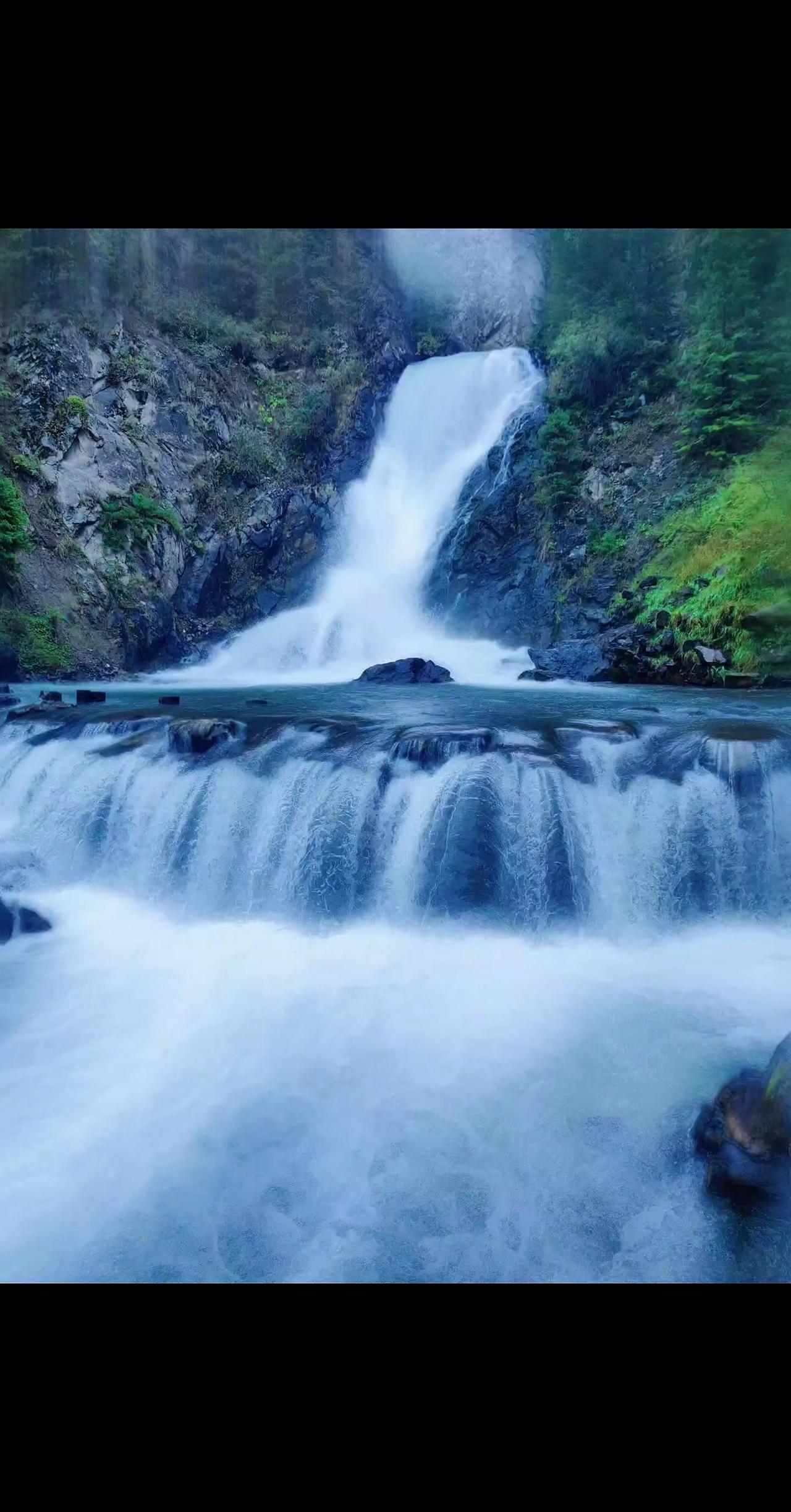 瀑布手机摄影 美景如画