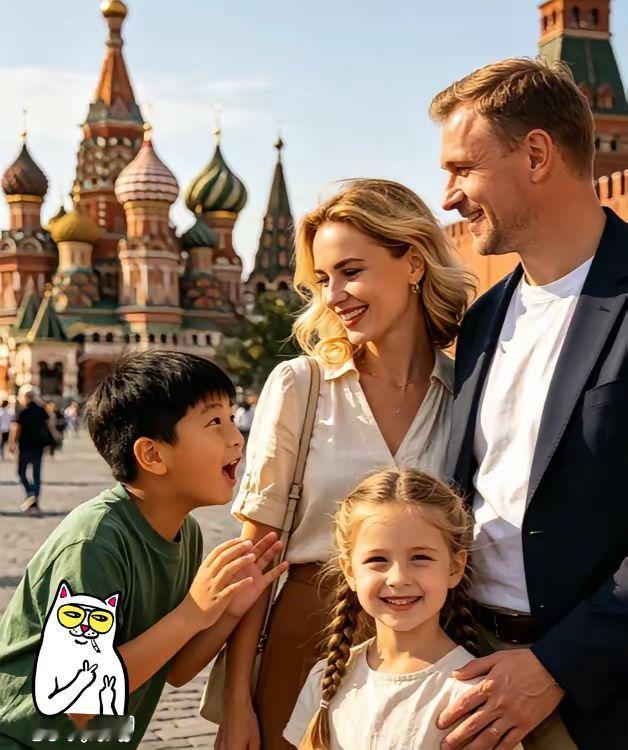 破防了！俄罗斯一家三口来中国旅游，当准备离开中国时，小男孩竟然偷偷找到海关人员，