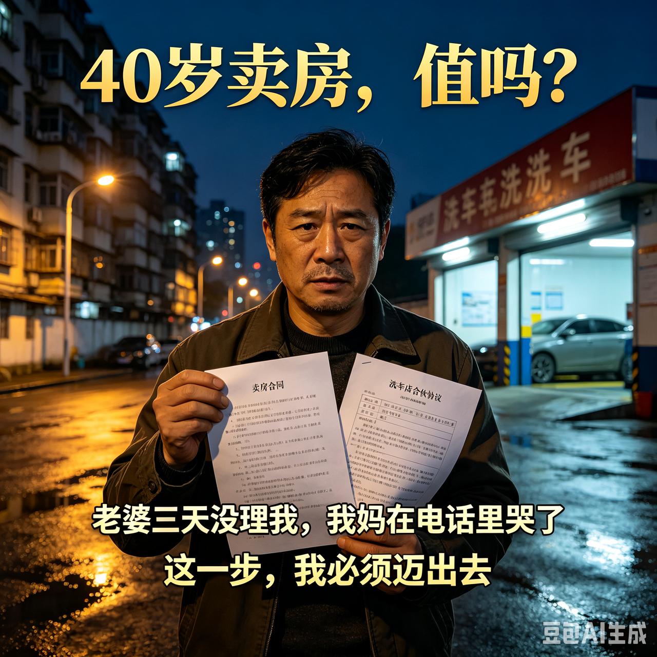 千万个普通人的40岁，都输在了两个字：不敢。有个男人40岁，干了12年死工资的安