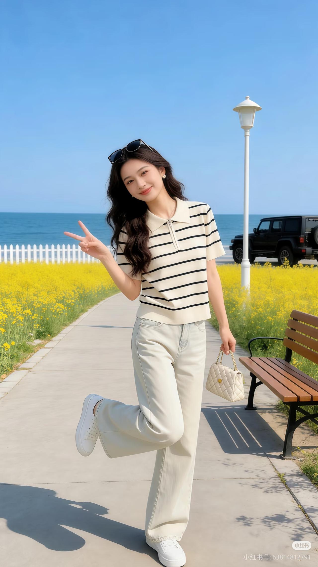 海风轻拂，笑语盈盈。