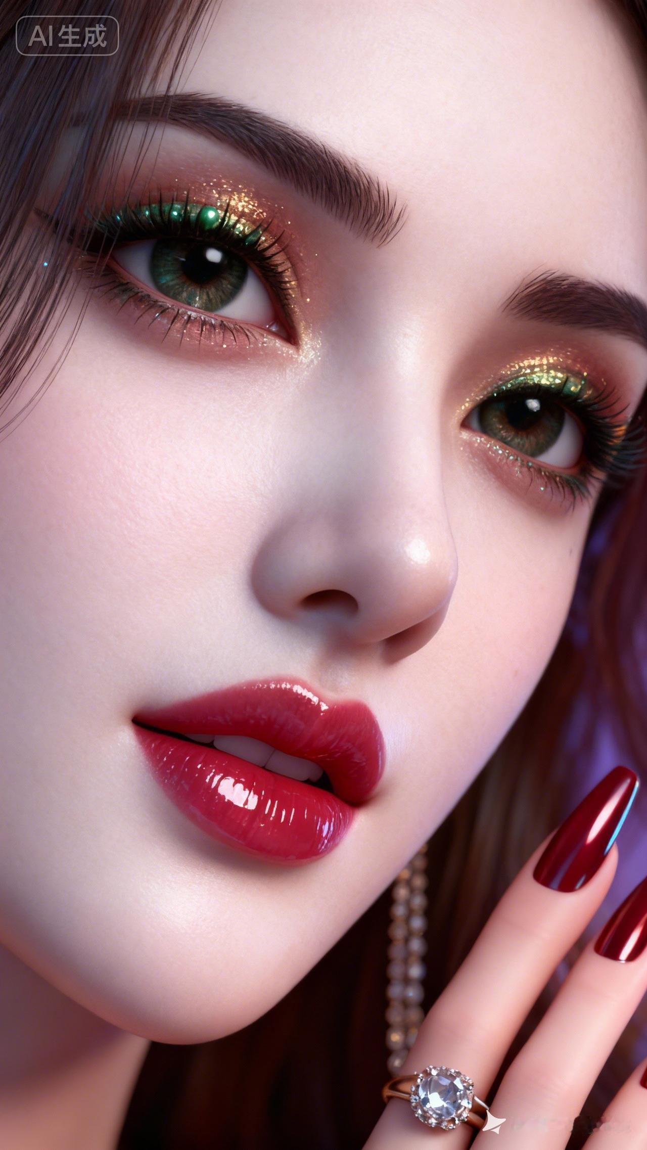 梦幻眼妆，闪耀迷人，尽显魅力！💄✨