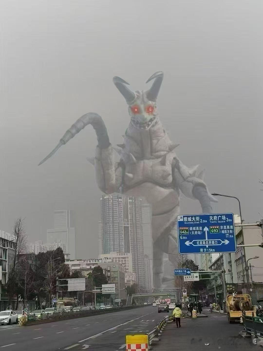 听说成都的空气质量现在都这个样子啦！
是中毒还是重度呀？
好担心，我怕看不到明天