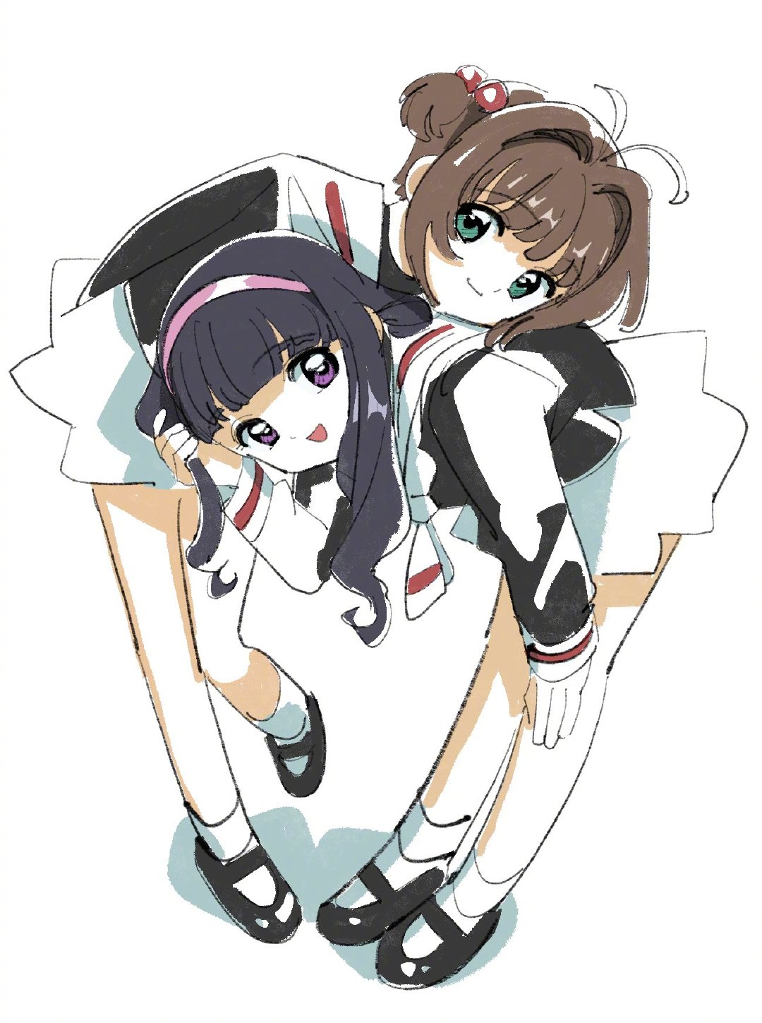 #魔卡少女樱# 大道寺知世 x 木之本樱 【x：Ollll_nnn】两个特别可爱