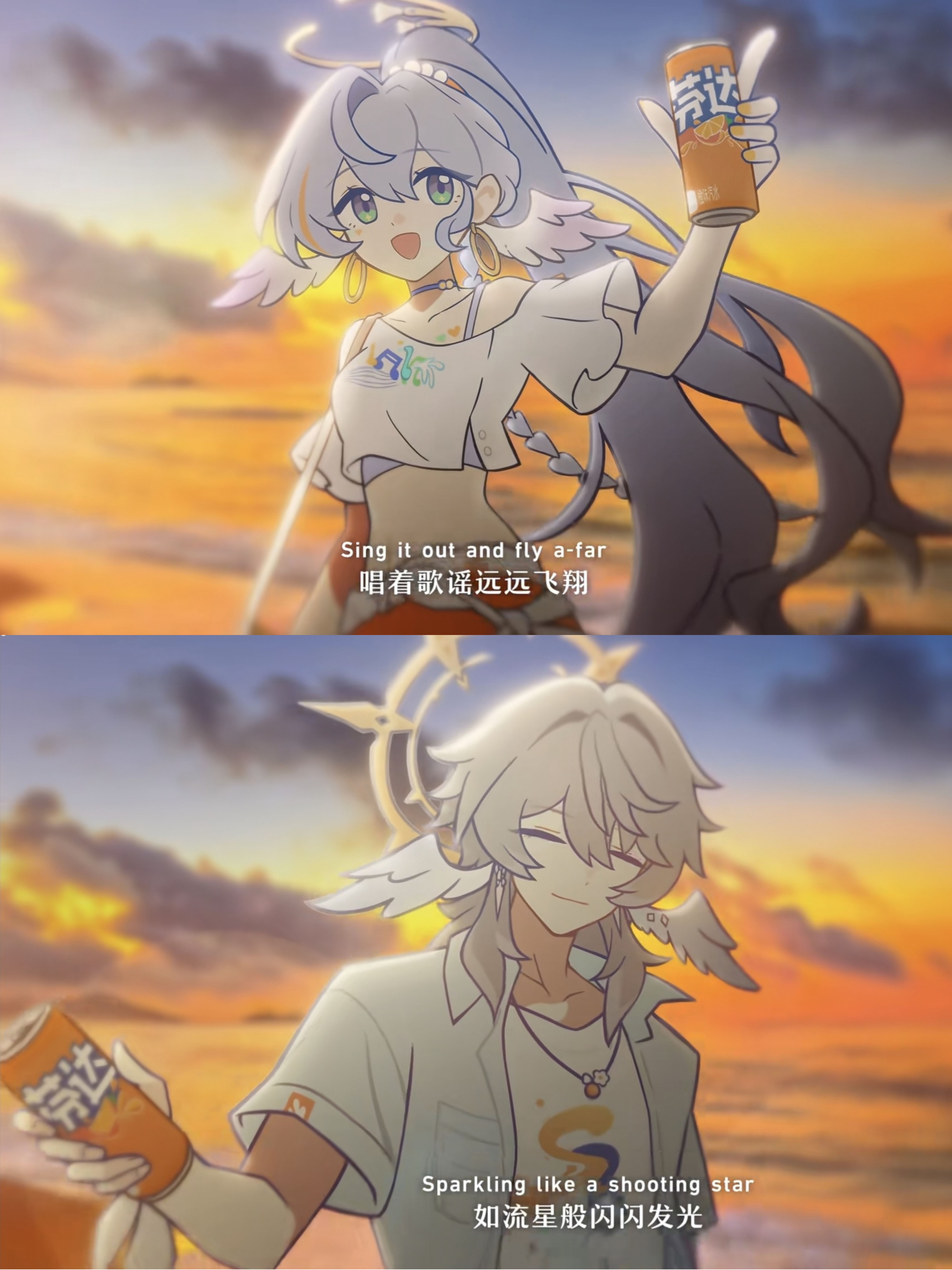 崩坏星穹铁道知更鸟星期日联动短片星穹铁道芬达联名崩坏星穹铁道这次和芬达的联动短片