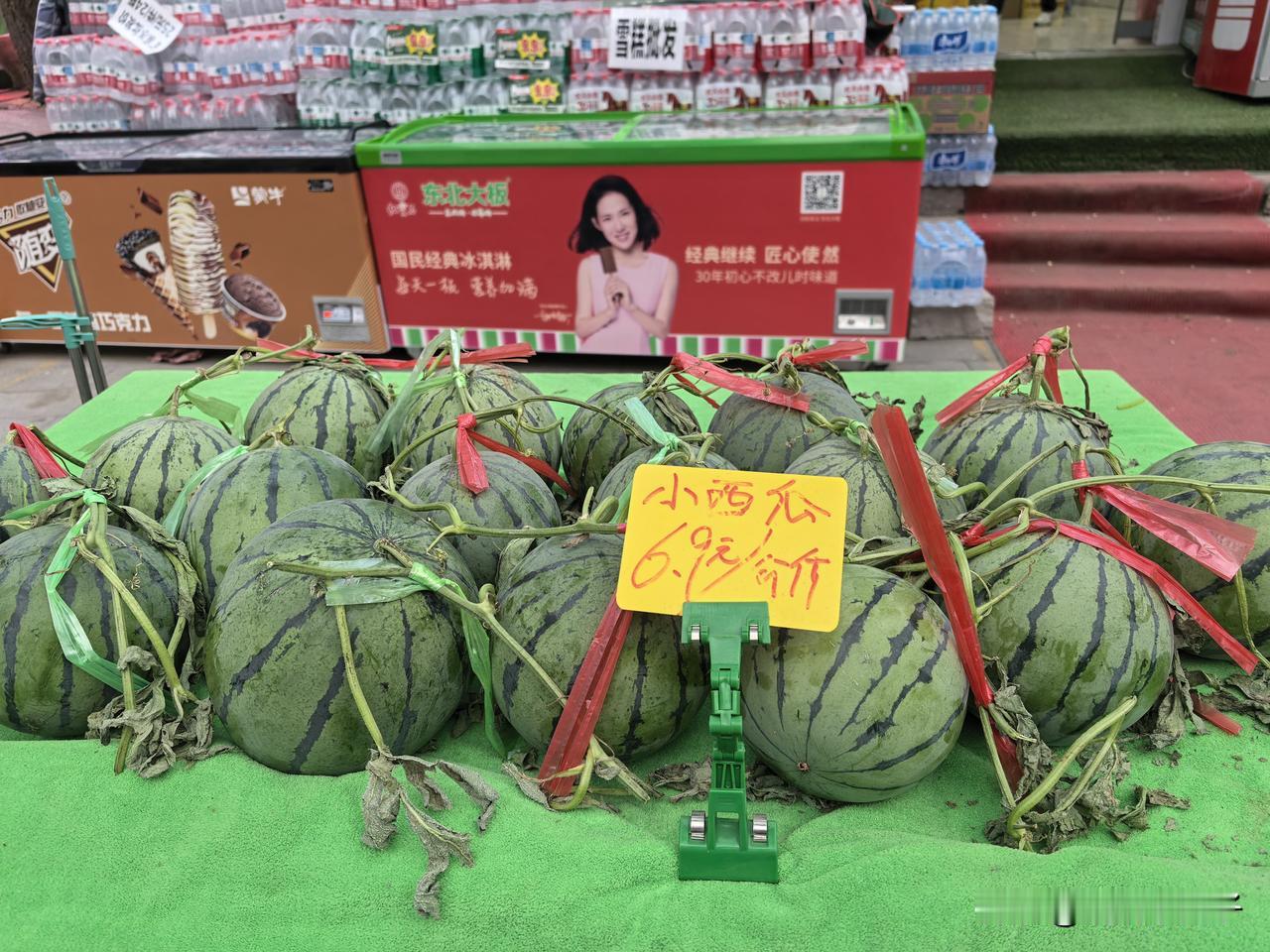 天气渐渐热起来啦🌞
新疆第一批西瓜准时上市，吐鲁番火洲小西瓜抢先和大家见面～