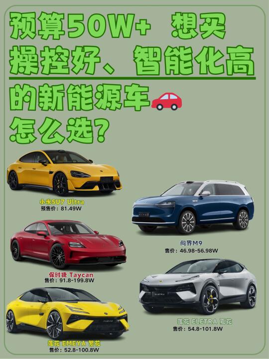 预算50多，操控好智能化高的车选什么？