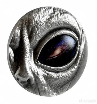 喀麦隆 - 2,000 法郎 - 异形之眼 超高浮雕(UHR) - 银 - 仿古
