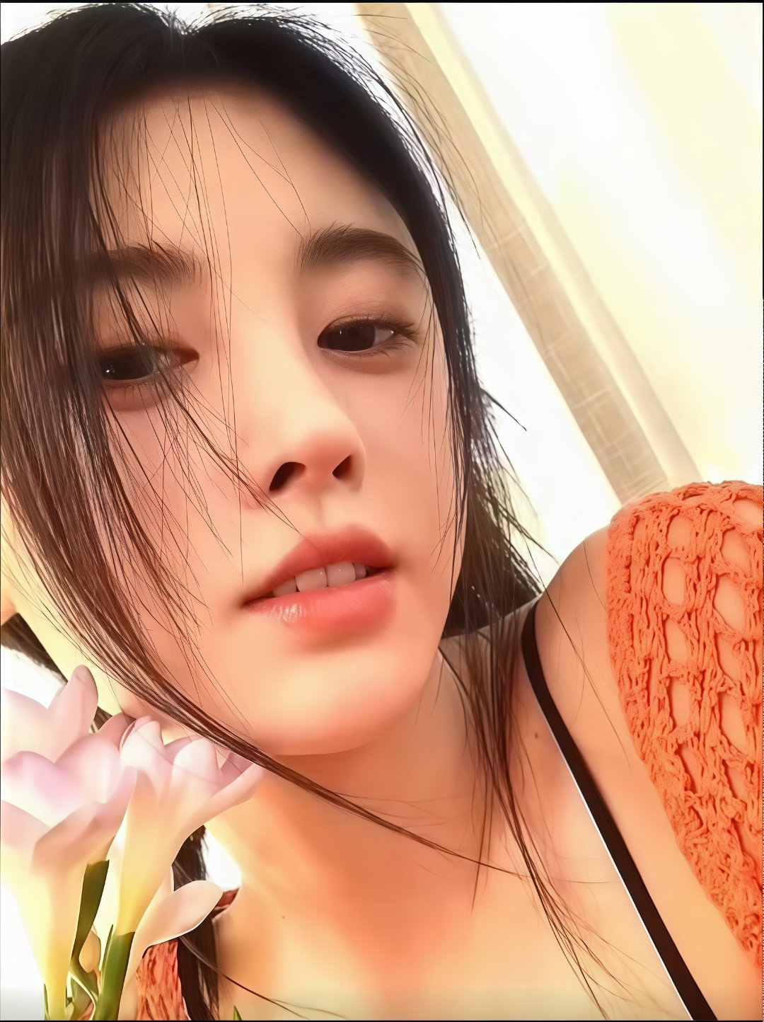 🍊鞠婧祎露芜衣 🍊鞠婧祎韩菱纱如果有一天我终能找到我的迦南之野，我得感谢你给