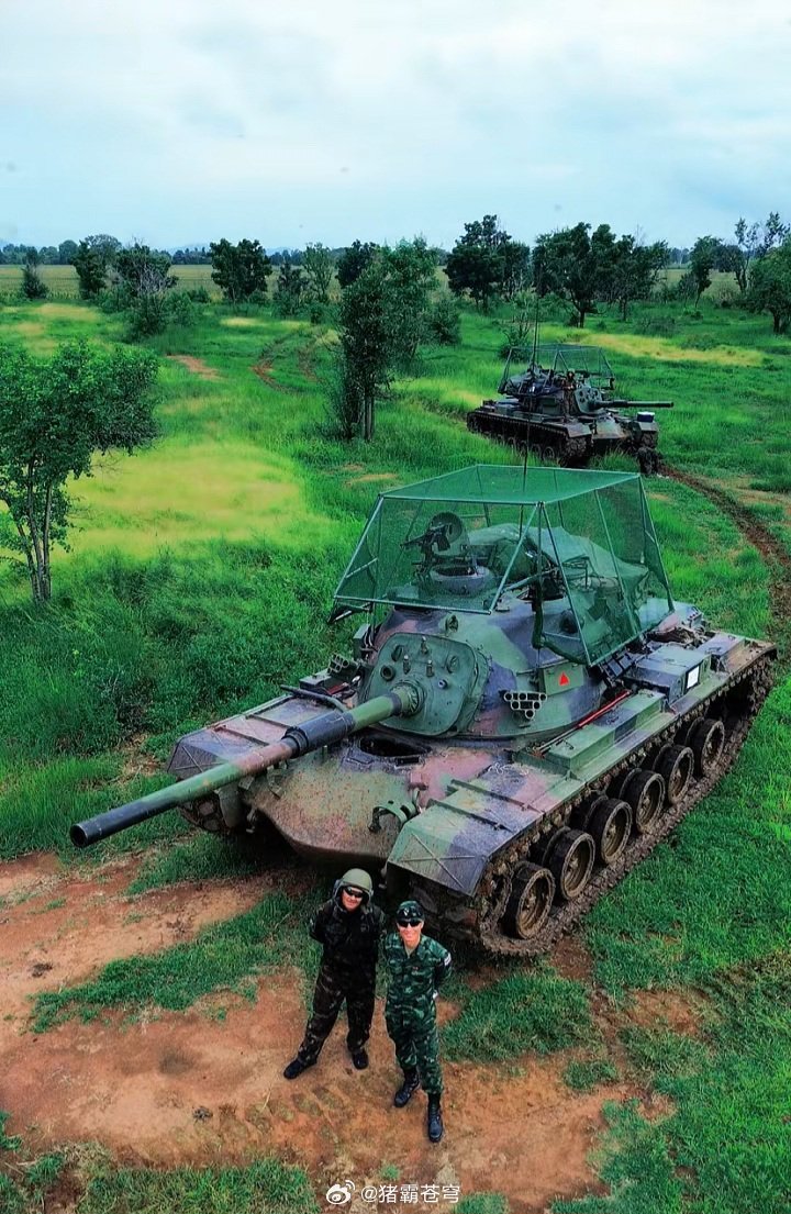 烽火问鼎计划 泰国陆军 M48A5 带反无人机笼军事武器杂谈[超话] ​​​